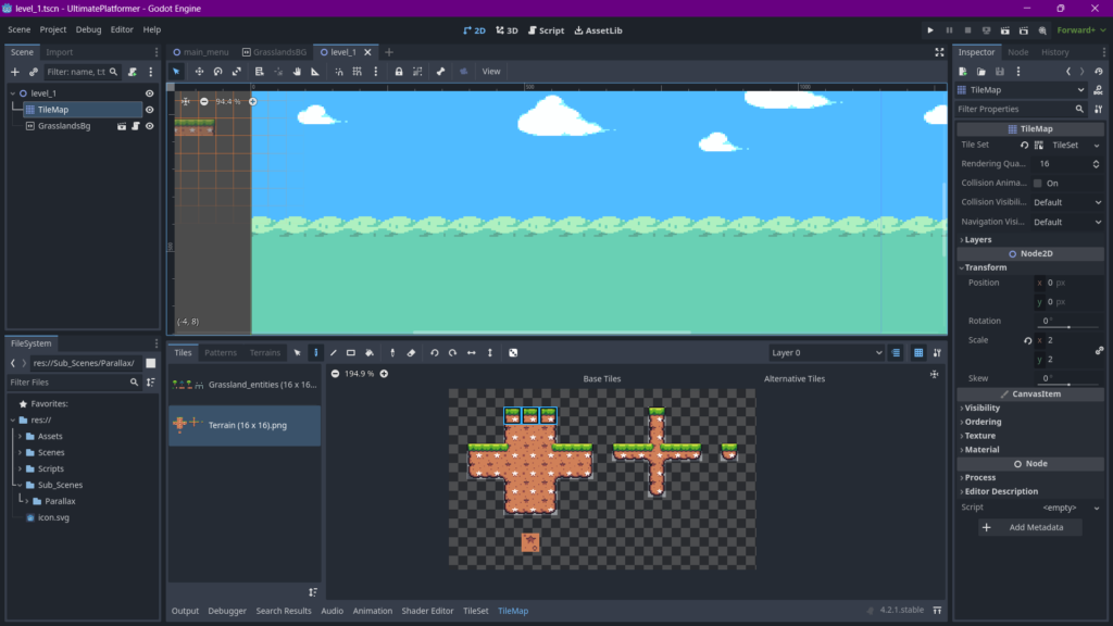  My current Godot Project